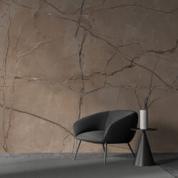 Warm Beige Cracked Stone Marble Effect Wallpaper | Marble 032 Wallpaper