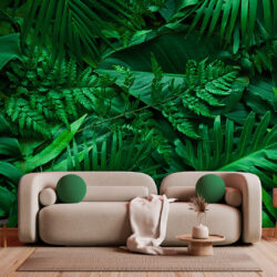 Exotic Jungle Leaves Wallpaper | Leaves 055 Wallpaper