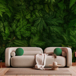 Deep Forest Botanical Wallpaper | Leaves 057 Wallpaper