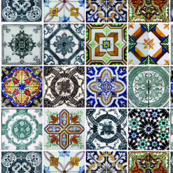 Traditional Mediterranean Ornamental Tile Wallpaper | Tile 003