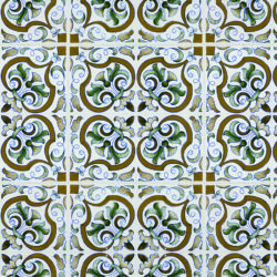 Traditional Mediterranean Ornamental Tile Wallpaper | Tile 018