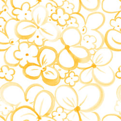 Yellow Watercolor Floral Wallpaper | Floral 019