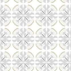 Neutral Floral Tile Pattern Wallpaper | Tile 025