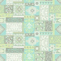 Vintage Pastel Decorative Tile Patchwork Wallpaper | Tile 026