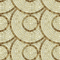 Circular Mosaic Stone Tile Wallpaper | Stone 057