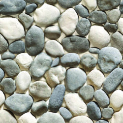 Grey and White Pebble Stone Wallpaper | Stone 063