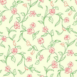 Soft Green Rose Vine | Floral 103