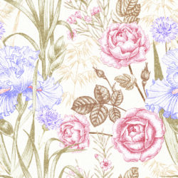 Vintage Garden Sketch Floral | Floral 111