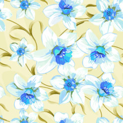 Blue Blossom Classic Floral Wallpaper | Floral 131