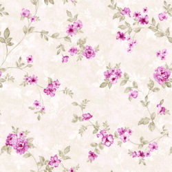 Soft Pink Vintage Floral Wallpaper | Floral 137