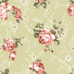 Neutral Vintage Rose Wallpaper | Floral 179