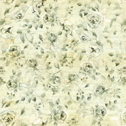 Antique Script Floral Wallpaper | Floral 190