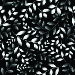 Monochrome Leaf Vine Wallpaper | Floral 211