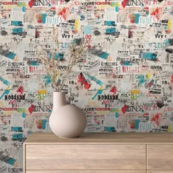 Colorful Poster Collage Wallpaper | Collage 020