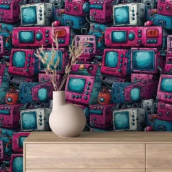 Pop Pixel Pink Wallpaper | Tech Colors 008